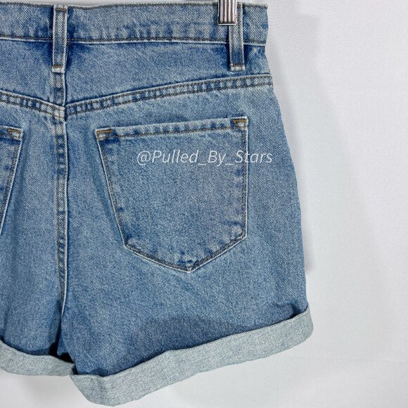 BDG Urban Outfitters 28W Mom High-Rise Blue Jean Shorts Good Used Condition - Picture 11 of 15